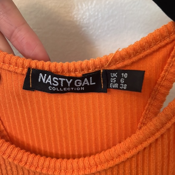Nasty Gal Orange Halter Maxi Dress - Picture 10 of 10